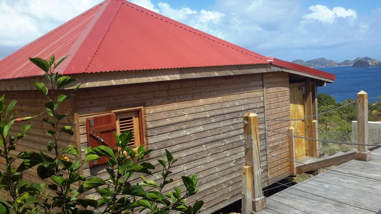 Ti Kaz Anoli Cottage En Bois Avec Vue Sur La Baie Terre-de-Bas Exterior photo